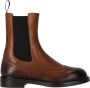 Doucal's Bruine Leren Chelsea Laars met Brogue Details Brown Dames - Thumbnail 1