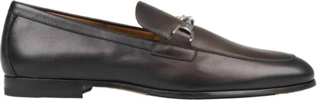 Doucal's Bruine leren loafers met klem - Foto 2