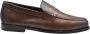 Doucal's Bruine leren penny loafers - Thumbnail 1