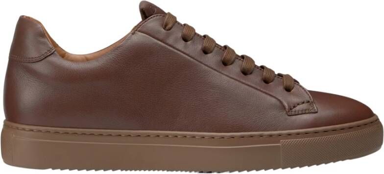 Doucal's Bruine Leren Sneakers Brown Heren
