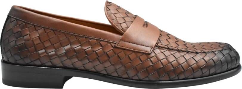 Doucal's Bruine leren veterschoenen