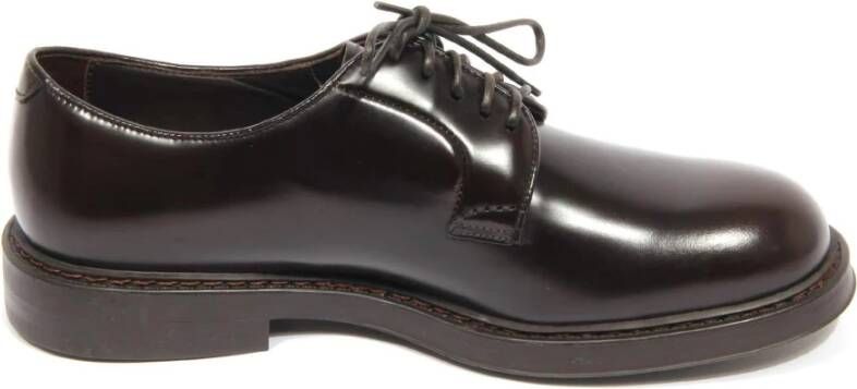 Doucal's Bruine Leren Veterschoenen