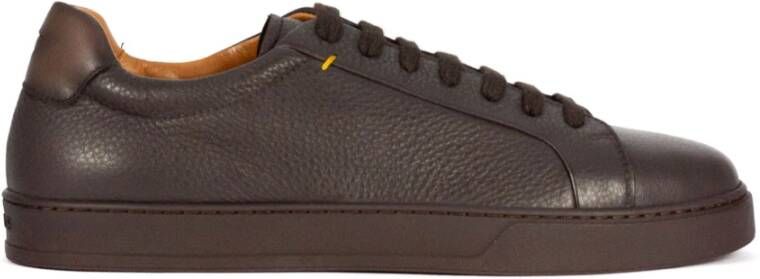 Doucal's Bruine Leren Veterschoenen
