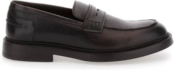Doucal's Bruine Platte Mocassino Schoenen Brown Heren