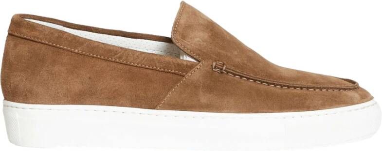 Doucal's Bruine Suède Loafer Schoenen Ss23