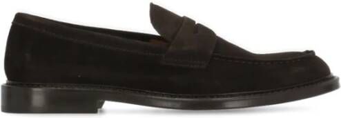 Doucal's Bruine Suède Loafers Ronde Neus