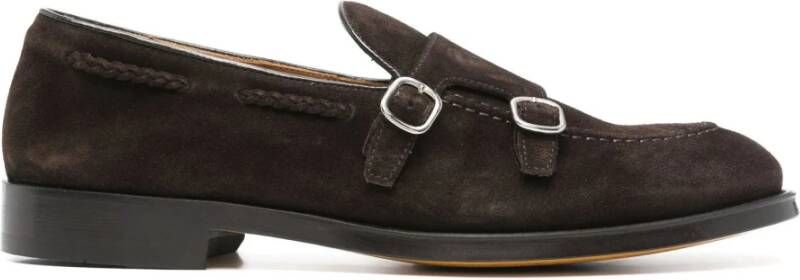 Doucal's Bruine Suède Monk Loafers