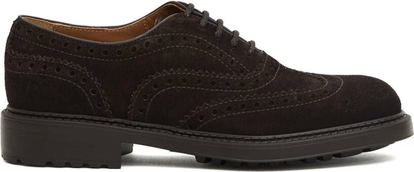 Doucal's Bruine Suède Zwaluwstaart Oxford Schoenen