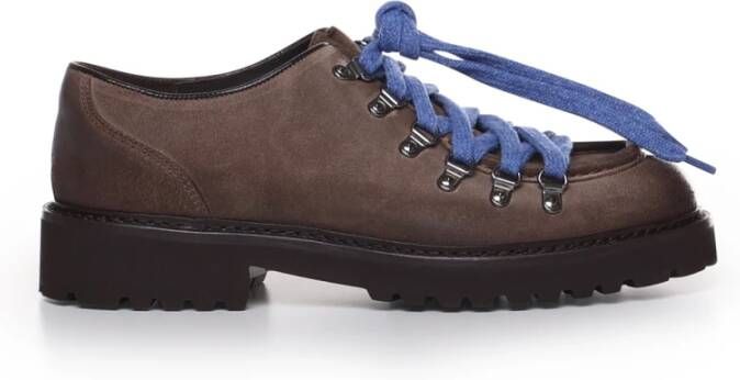 Doucal's Bruine Veterschoenen van Kalfsleer Brown Heren