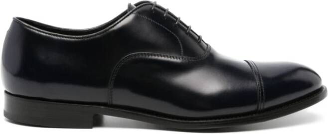 Doucal's Heren leren veterschoenen | blauw Blue Heren