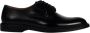 Doucal's Leren Derby Schoen Ronde Neus Glanzende Afwerking Black Heren - Thumbnail 12
