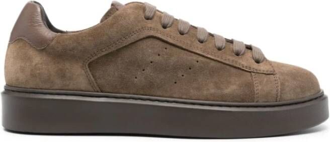 Doucal's Clay Suede Sneakers Brown Heren