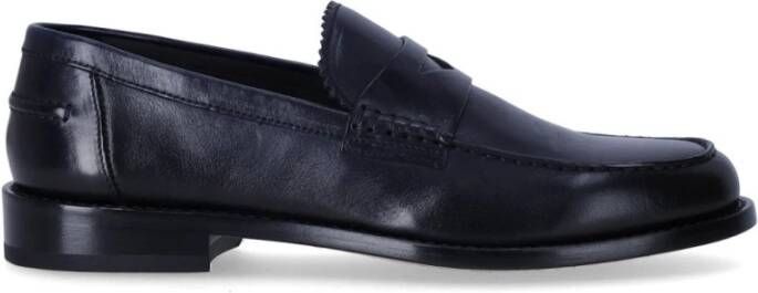 Doucal's Donkerblauwe Penny Loafer Blue Heren