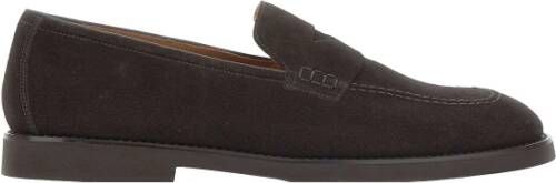 Doucal's Heren suède loafer | bruin Brown Heren