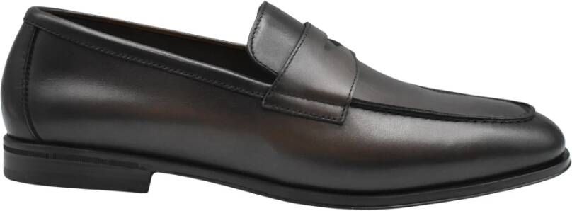 Doucal's Donkerbruine Geveterde Schoenen Stijlvol Design