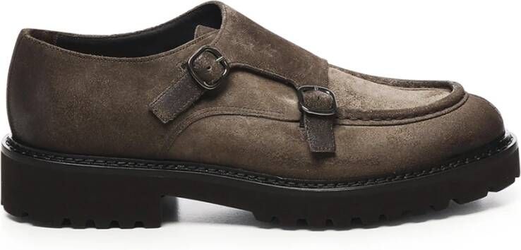Doucal's Donkerbruine Kalfsleren Platte Schoenen