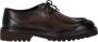 Doucal's Donkerbruine Leren Veterschoenen met Modern Design - Thumbnail 1