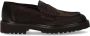 Doucal's Donkerbruine Loafer met Verouderd Effect Brown Heren - Thumbnail 1