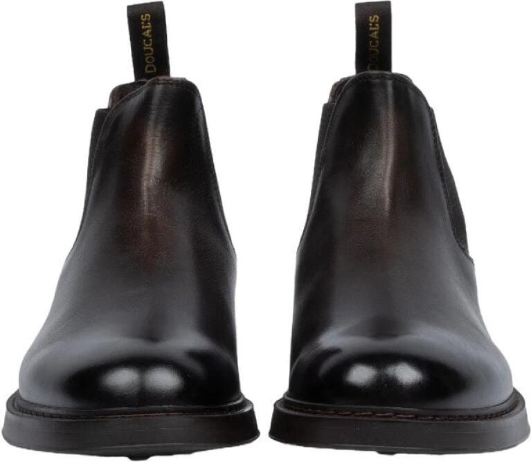 Doucal's Beatles Triumph Moro Leren Schoenen Zwart Heren