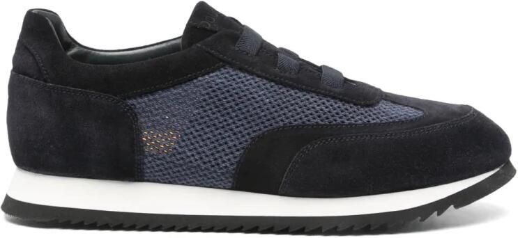Doucal's Blauwe Casual Trainers met Rubberen Zool