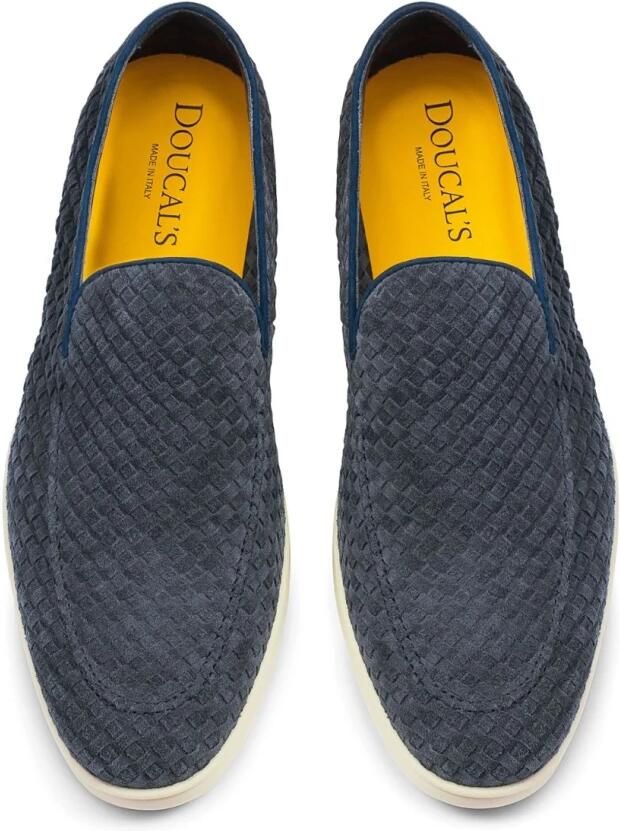 Doucal's Blauwe Slip-On Loafers met amandelvormige neus - Foto 2