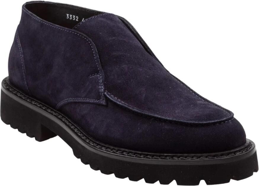 Doucal's Blauwe Suède Chukka Enkellaarzen