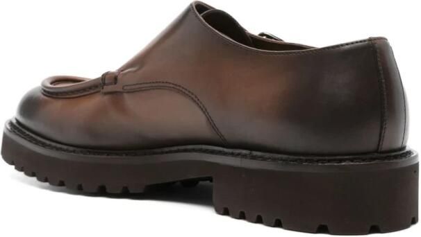 Doucal's Bruin Leren Platte Schoenen met Gesp - Foto 2