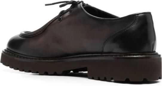 Doucal's Bruin Leren Veterschoenen met Dikke Hak - Foto 3