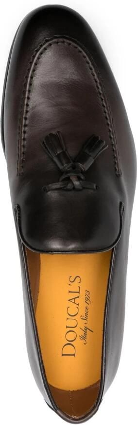 Doucal's Bruine leren loafers met kwastjes - Foto 2