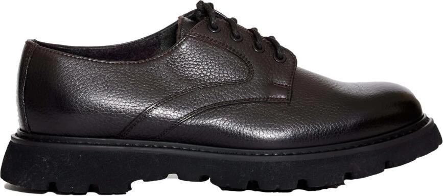 Doucal's Bruine Leren Veterschoenen