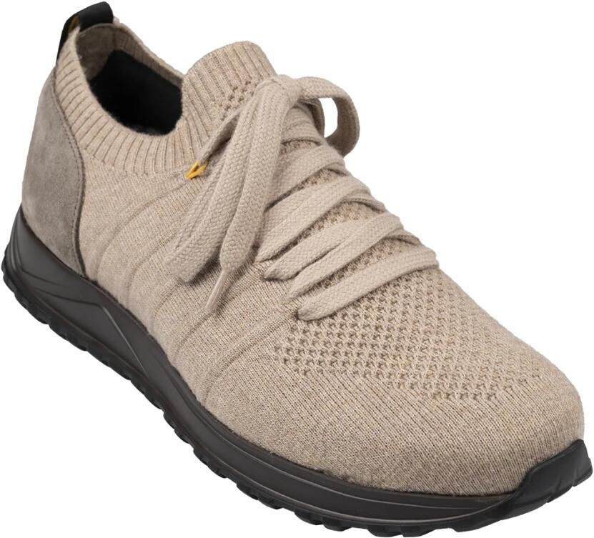 Doucal's Bruine Sneakers Leer en Stof