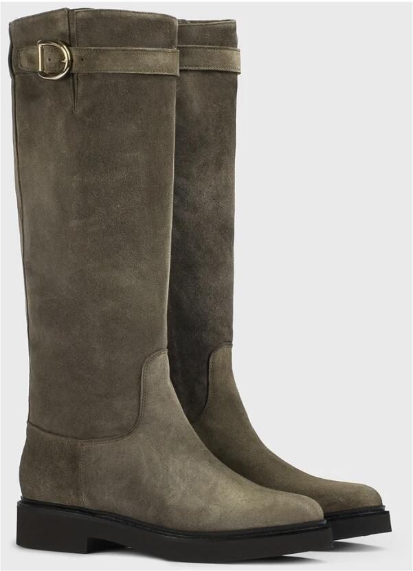 Doucal's Espresso Brown Suede Boot