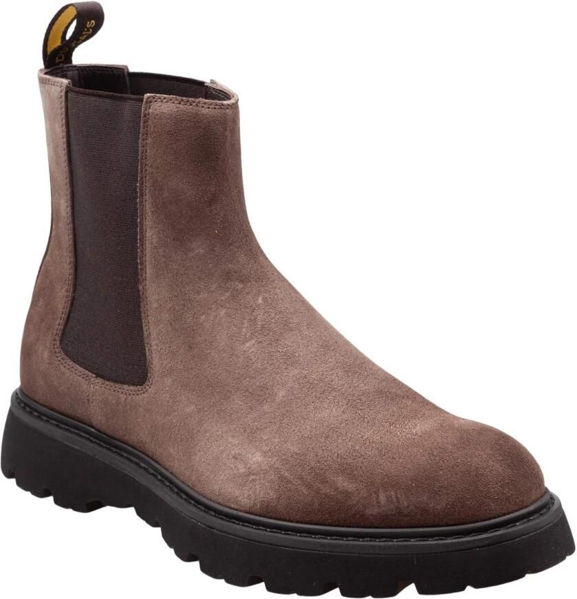 Doucal's Espresso Suède Enkellaarzen