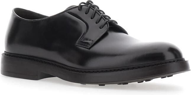 Doucal's Bruine Leren Veterschoenen Brown Heren - Foto 3