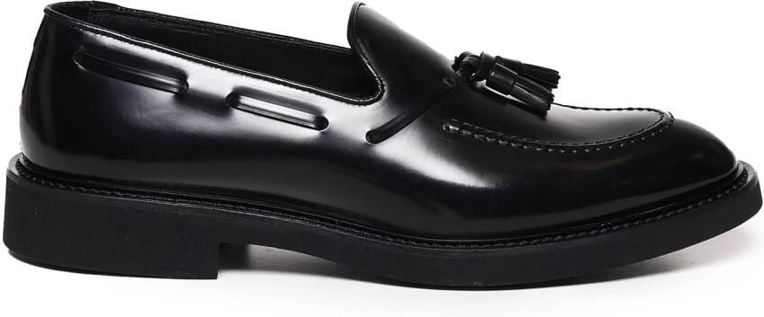 Doucal's Gekreukelde Leren Loafer