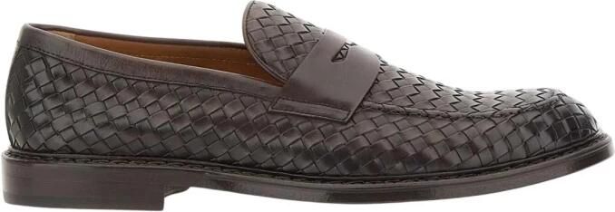 Doucal's Geweven leren penny loafers - Foto 2