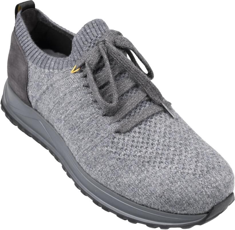 Doucal's Grijze Sneakers Leer en Stof