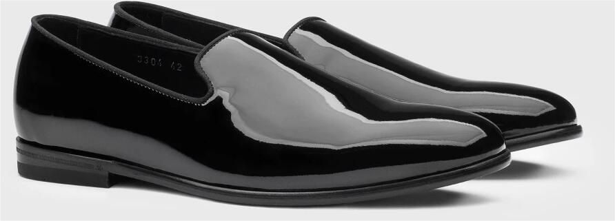Doucal's Herens loafer in lakleer | zwart Black Heren