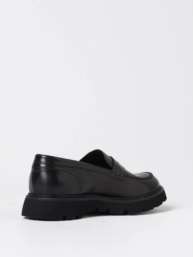Doucal's Leren Penny Loafers met Grove Zool