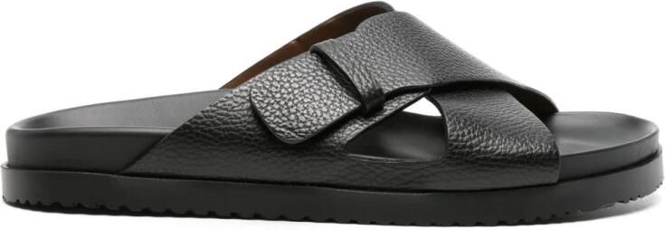 Doucal's Leren Slippers met Kruisband