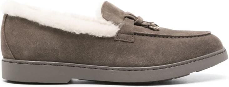 Doucal's Casual Grijze Loafers met Rubberen Zool
