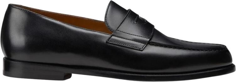 Doucal's Heren leren loafers | zwart Black Heren