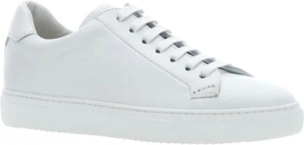 Doucal's Minimalistisch Design Zwarte Leren Sneakers