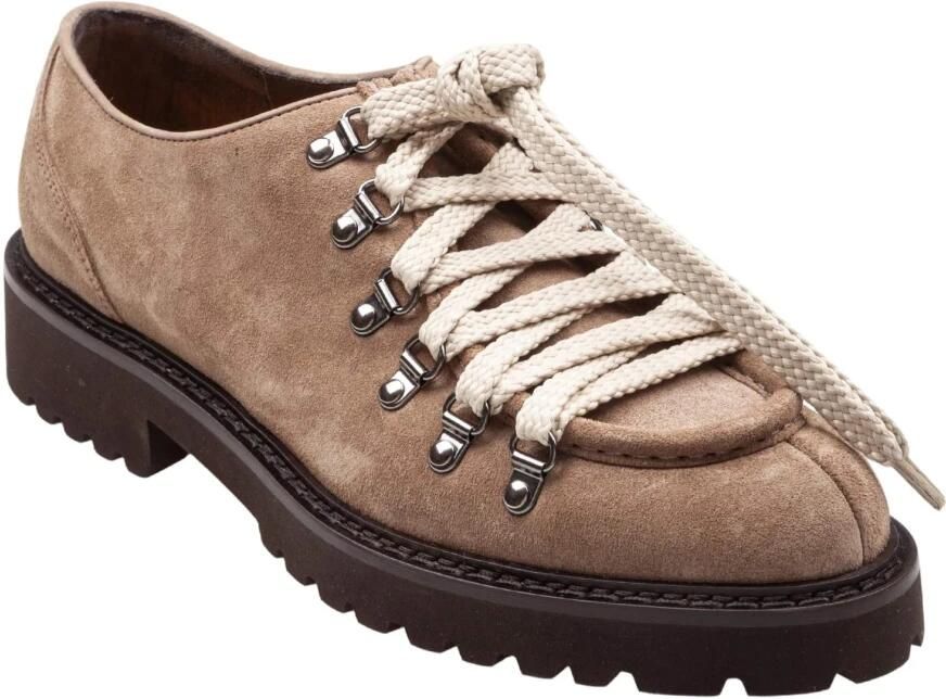 Doucal's Mink Suède Veterschoen met Haken