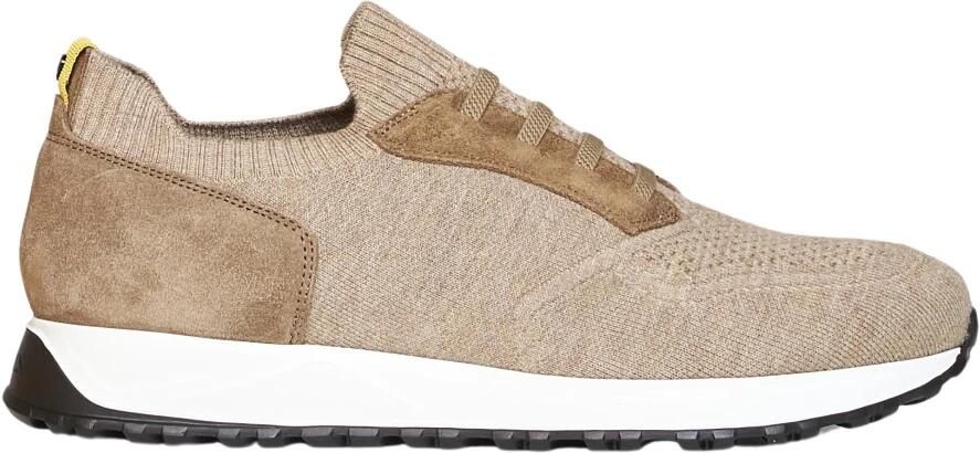Doucal's Panelled Knitted Sneaker