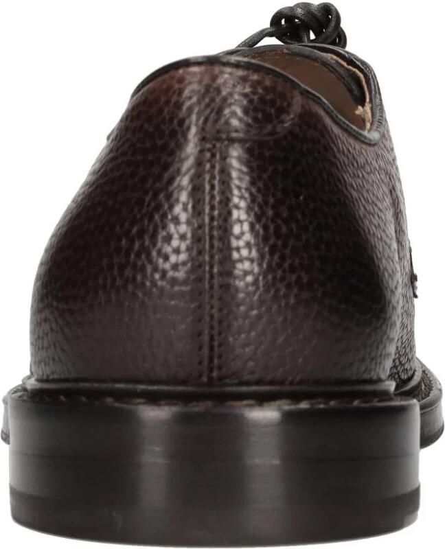 Doucal's Bruin leren veterschoenen casual en veelzijdig Brown Heren