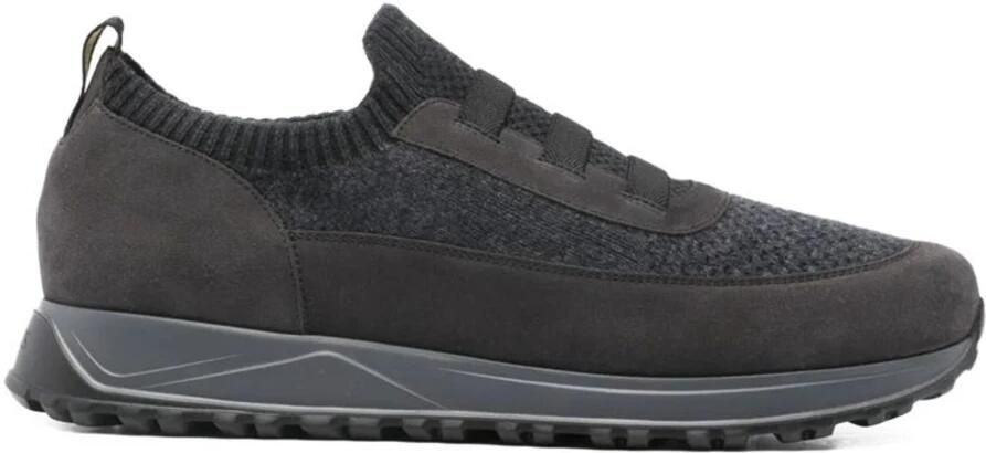 Doucal's Ribbed-Panel Sneakers