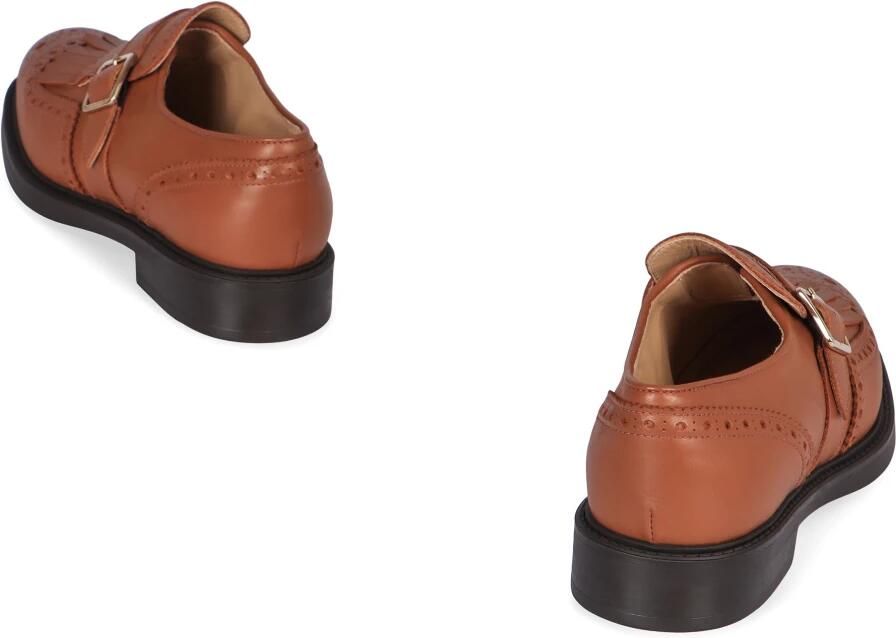 Doucal's Schoen met enkele gesp en franjes