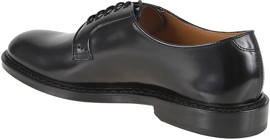 Doucal's Stijlvolle Derby Veterschoenen voor Mannen Black Heren