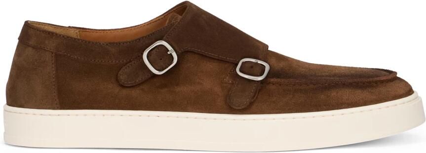 Doucal's Slip-On Suède Loafer met dubbele gesp